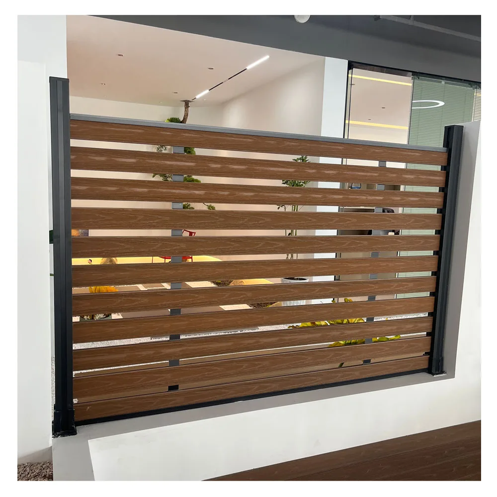 Beautiful Garten Zaun Fences For Garden Wooden Fence Wpc Fence Wood-plastic Composite Environmental Material