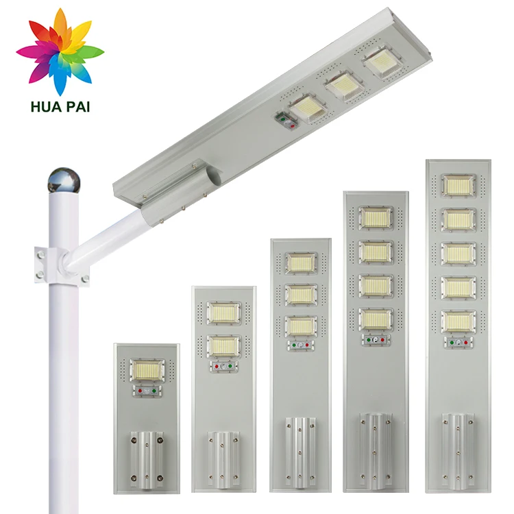 HUAPAI New Design Die-Casting Aluminum Waterproof IP65 Roadside 100W 200W 300W 400W 500W LED Street Solar Lights