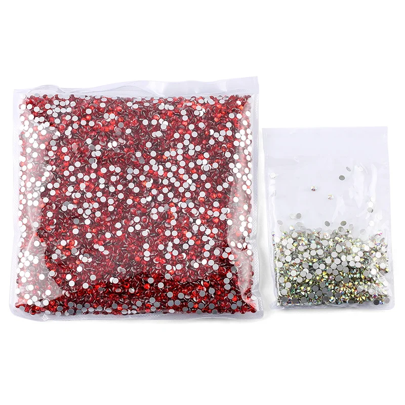 Selling Blingbling 10packs 14400pcs Nail Art Rhinestone in Bulk Glass Crystal Flatback Rhinestones for Nails