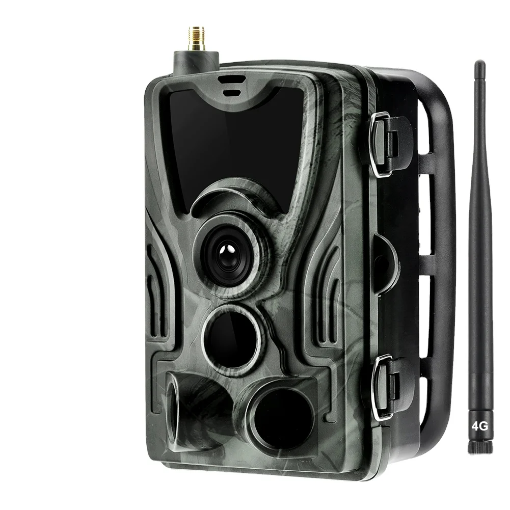 4G Hunting Trail Camera FTP SMTP MMS SMS 20MP 1080P Wireless Cellular Wildlife Cameras HC801LTE 0.3s IP65 Surveillance Cam
