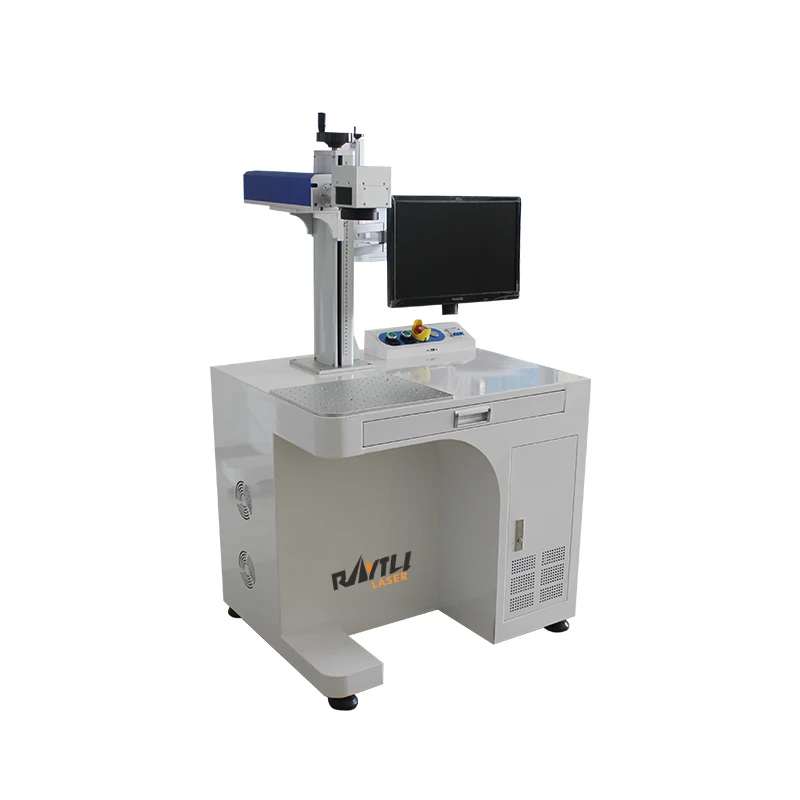 Max Raycus 20W 30W 50W 100W Fiber Laser Marking Machine Max Uv 5W Marking on Metal and plastic