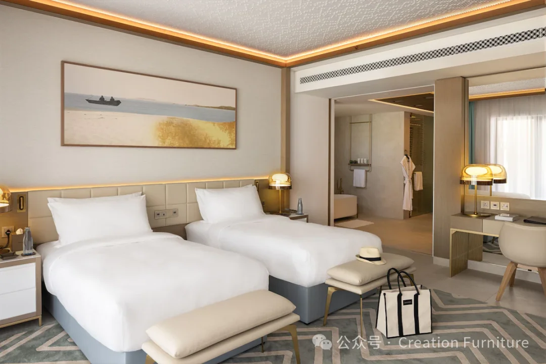 CREATION Hotel Project Jumeirah Gulf of Bahrain Resort and Spa Hotel Lobby And Bedroom Furniture Sets