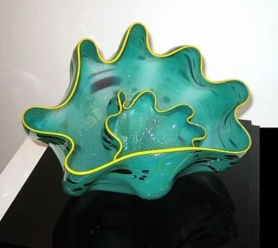 Arts and Crafts Supplies Home Decoration Accessories glass hand made drop sculpture Murano Glass Bowl Desk Sculpture