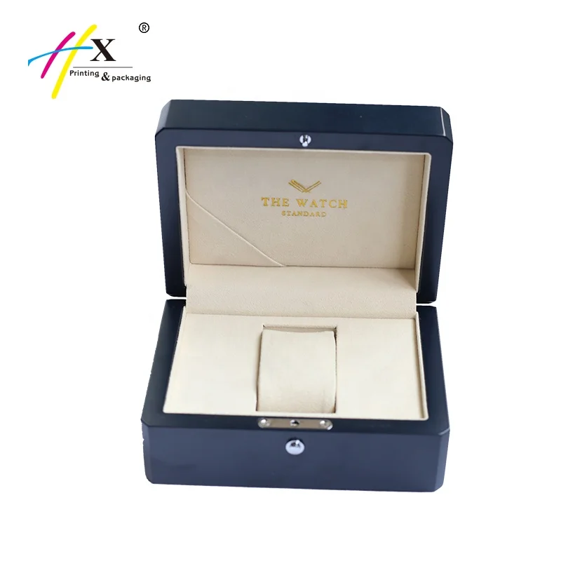 Custom Design New Arrival Luxury Wooden Watch Packaging Gift Box High Quality Watch Display Storage Box Single Watch Box