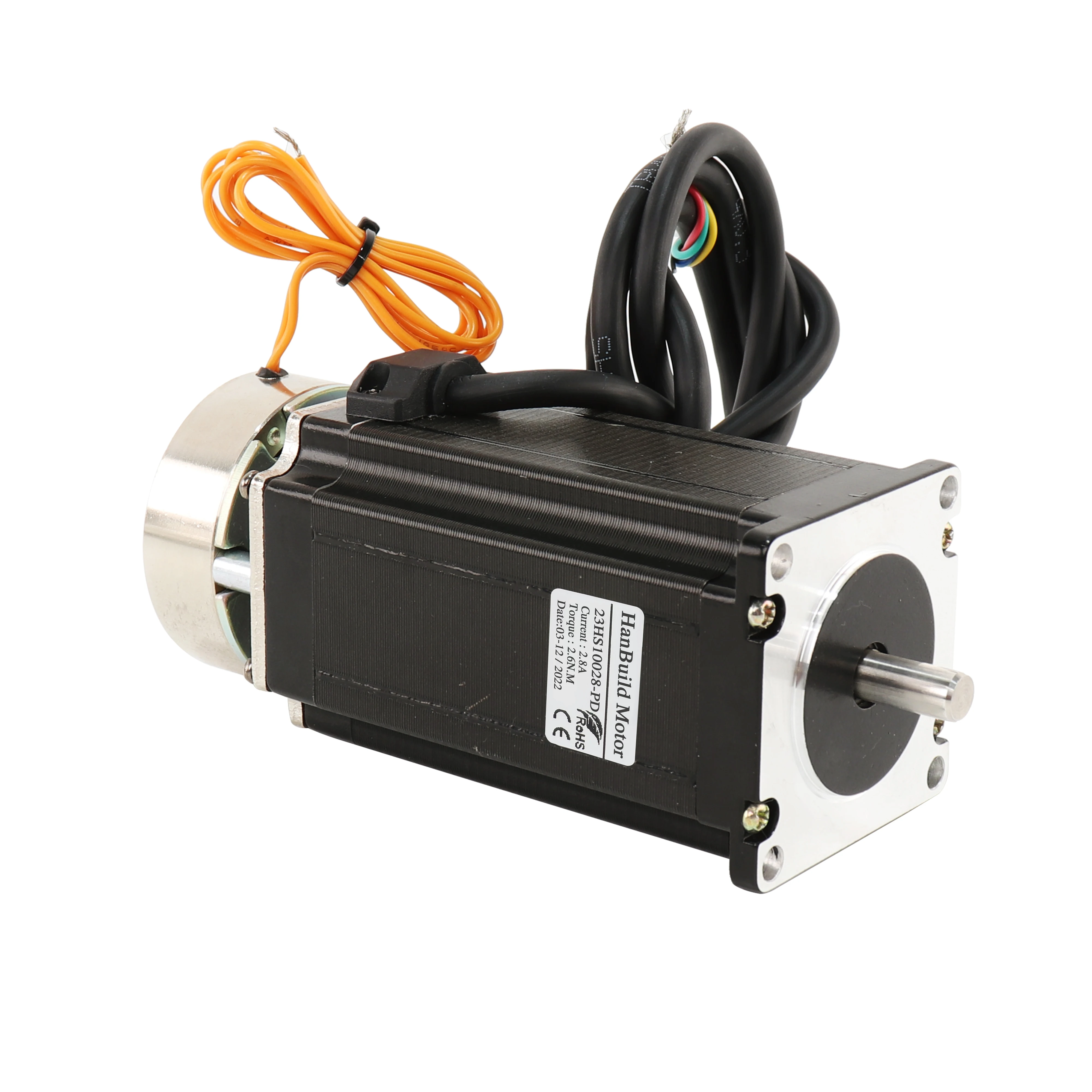 23HS10028-PD torque 260N.cm 2.8A NEMA23 stepper motor with holding brake two phase 57 power off for CNC milling brake motor 23