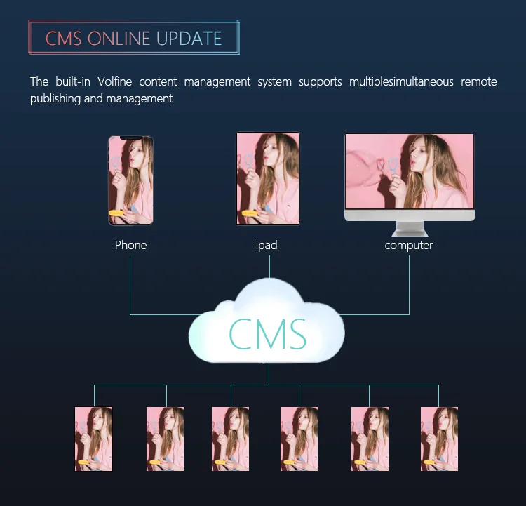 43 Inch Semi-outdoor Poster AD Players Window Facing Hanging Display LCD TV Screens Digital Signage