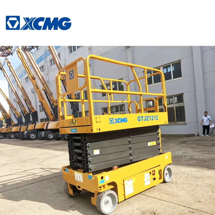 XCMG Official GTJZ1212 Second Hand Boom Lift 12m Hydraulic Auto Scissor Lift Price for Sale