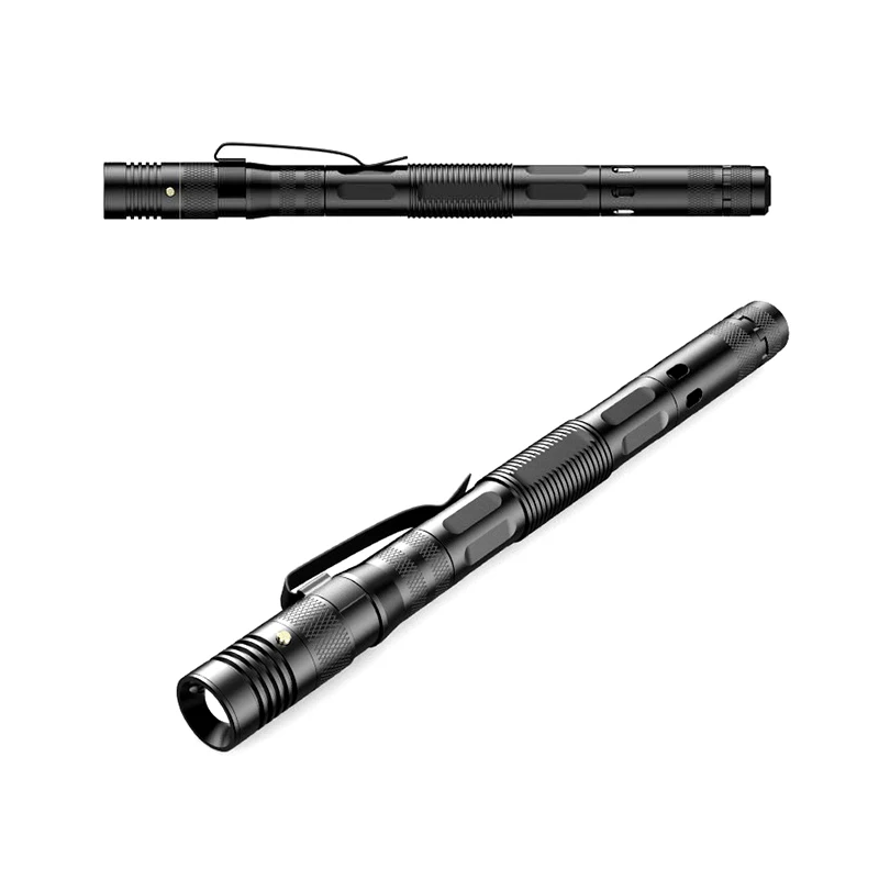 SIVI Hot Selling Self Defense Flashlight Super Bright Aluminum Alloy Portable Pen Outdoor Camping Tactical Self-defense Pen