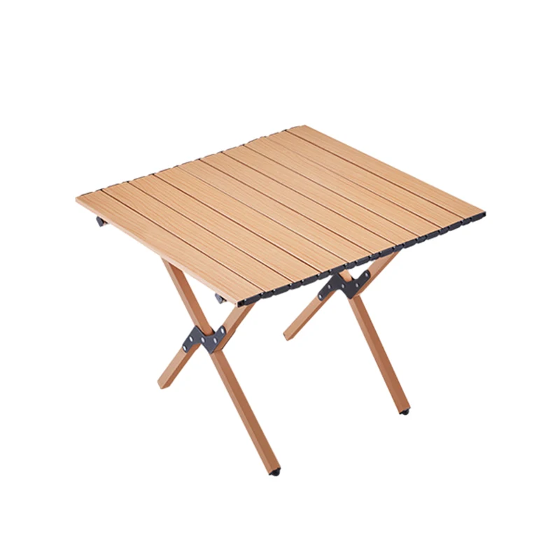 Factory Outdoor Camping Hiking Picnic Table Folding Egg Roll Triangle Stable Portable Camping Table