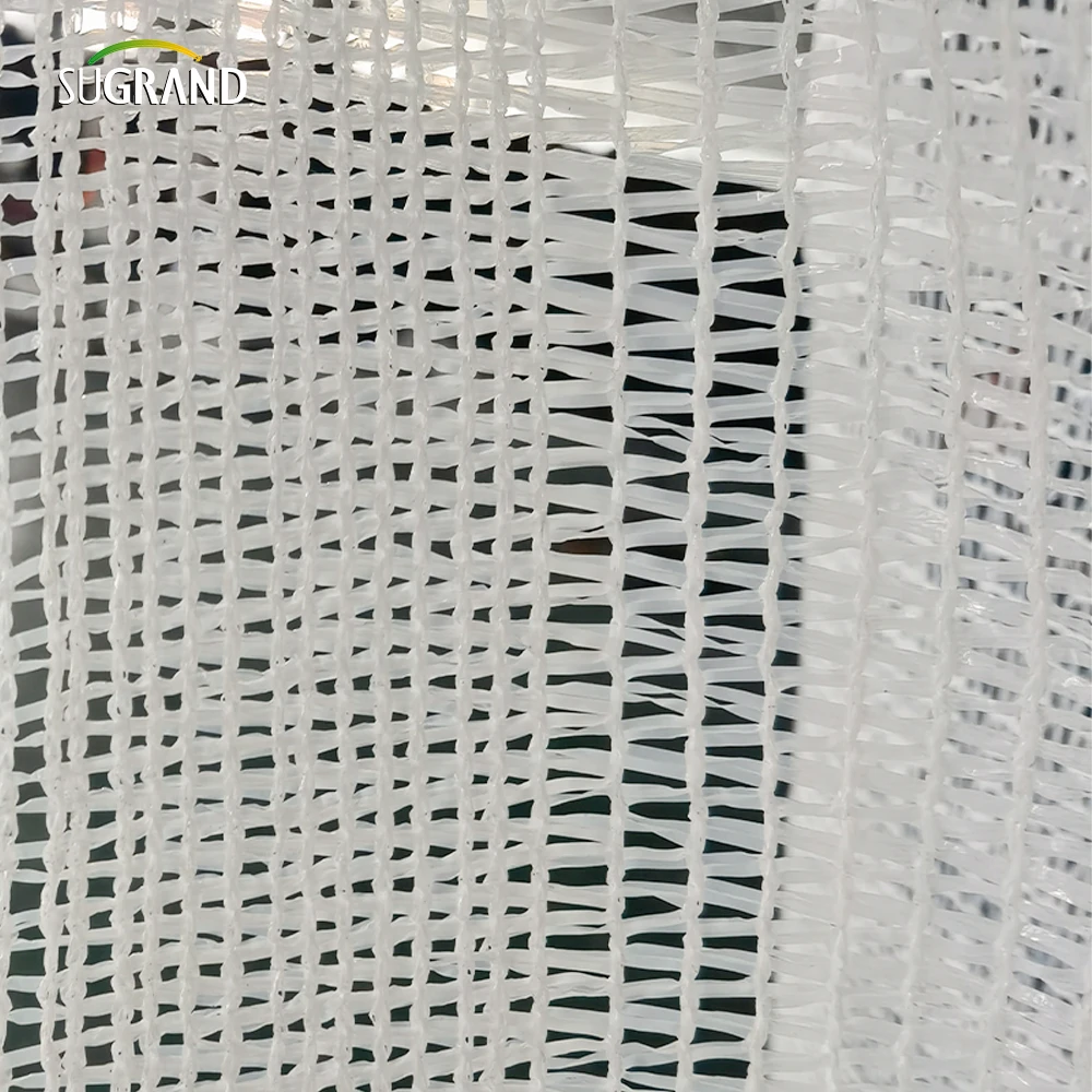 environmental protection plastic HDPE white shade net roll in low price from China