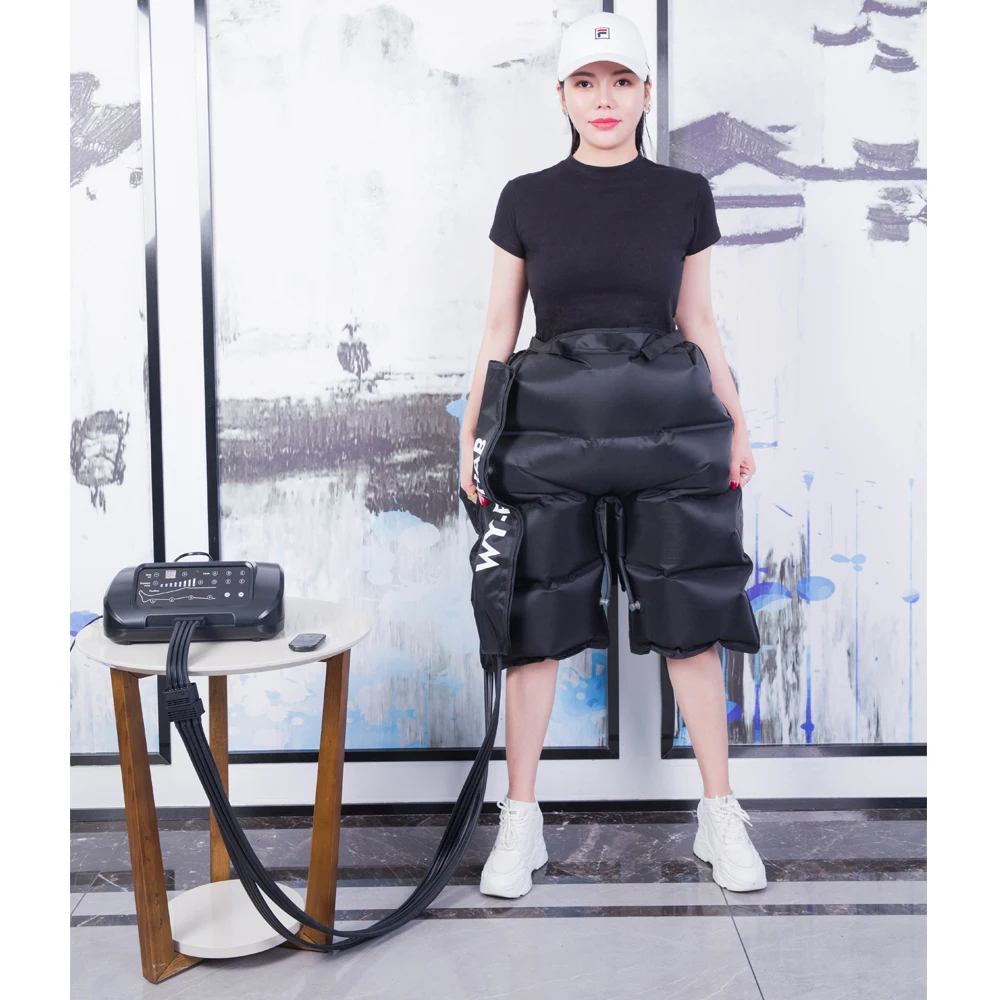 Best Selling Black 4 Air Chambers Leg Compression Massager Vibration Therapy Arm Waist, Air Wraps Relax Pain Relief Massagers