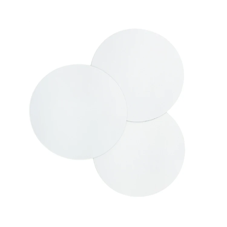 RTS Blank White Round Rubber Mouse Pad For Sublimation