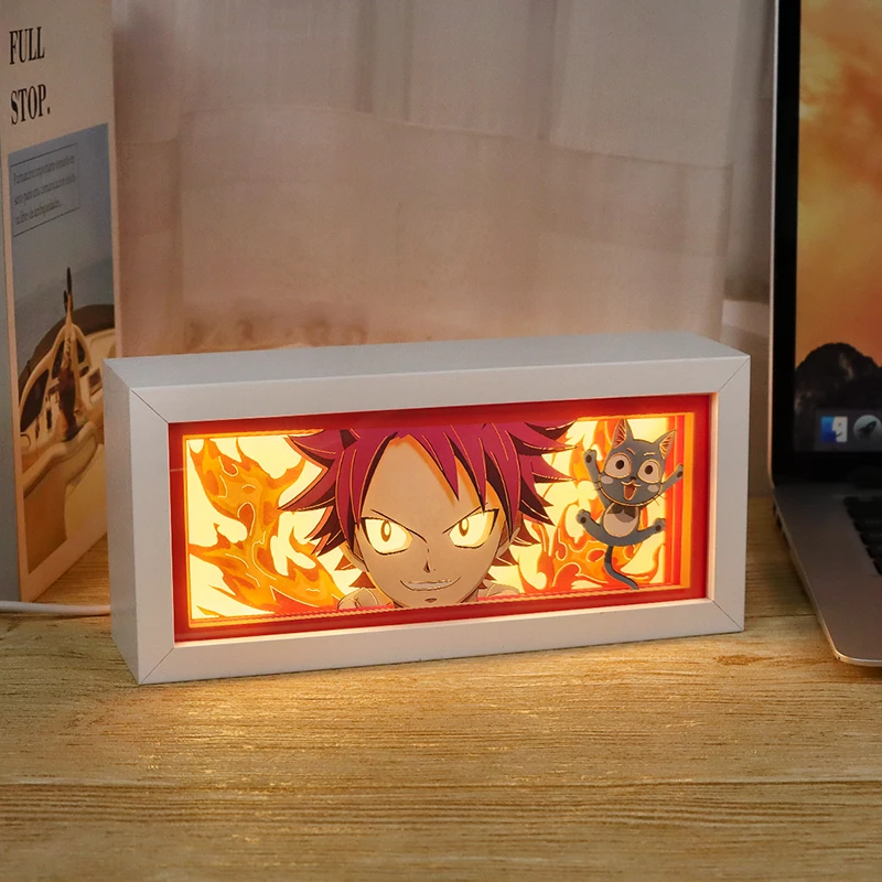 New Drop Shipping Anime Light Box Cartoon Action Anime Figure Demon Slayer Attack On Titan Night Light Lamp Anime Gift Items