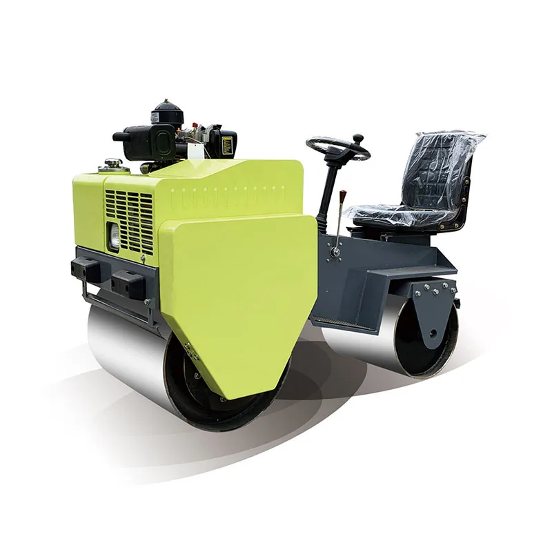 Honda Mini Road Roller Compactor Ride-On Double Drum Vibratory Roller with Core Components Motor Engine Pump Bearing