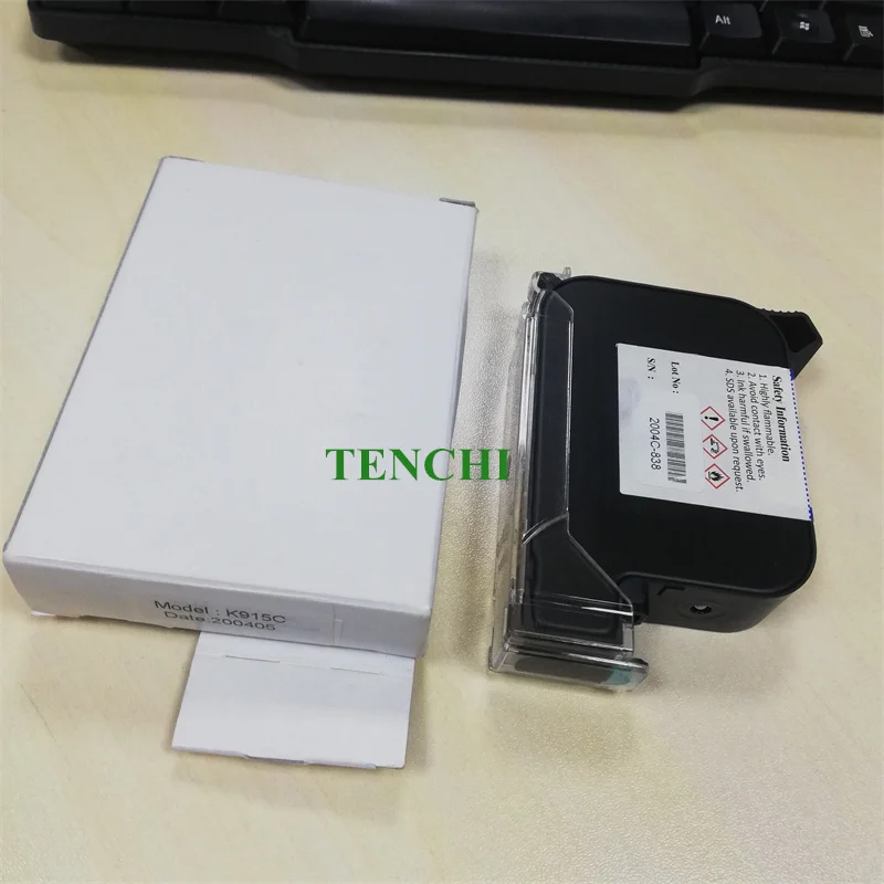 TIJ 2.5 42ML Online Packing Code Coding Machine Thermal Jet White Refilled Black Ink Cartridge For Handheld Inkjet Printer H-P45
