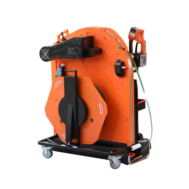 Di pack tray automatic belt threading machine wooden box belt threading tray home factory mobile belt threading machine