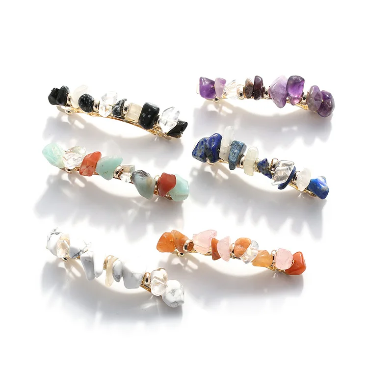 C & J весенне-летние дизайнерские милые заколки для волос в форме банана из булыжника популярные заколки для волос из ацетата с кристаллами для женщин