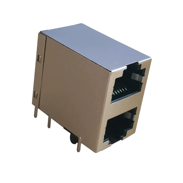 RM11-ZZ-0003 8P8C Разъем Экранированный 2x1 порт двойной слой Ethernet RJ45 разъемы