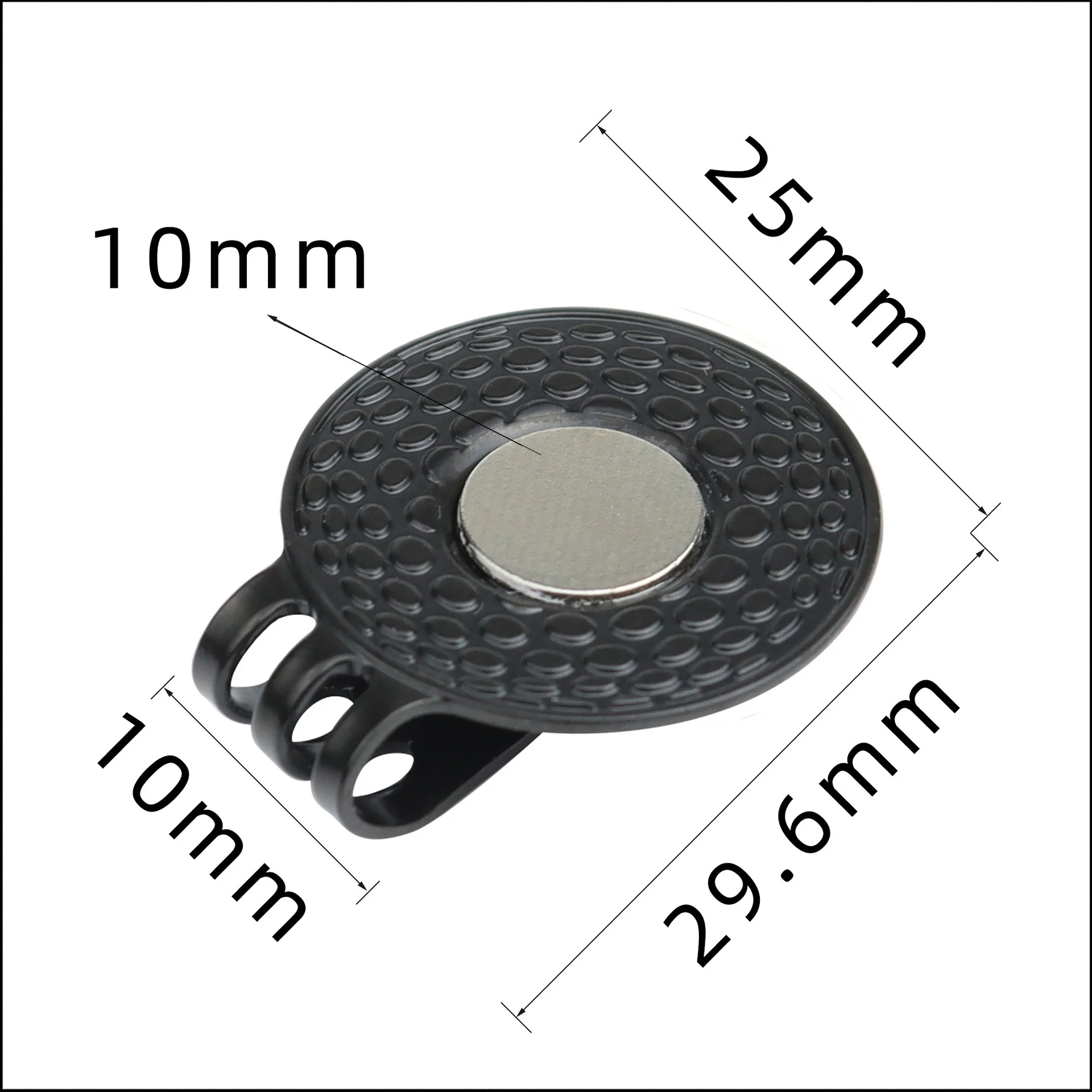 Hot Selling Golf Ball Marker Hat Clip Blank Round Shaped Standard Hat Clips Golf Ball Marker Holder