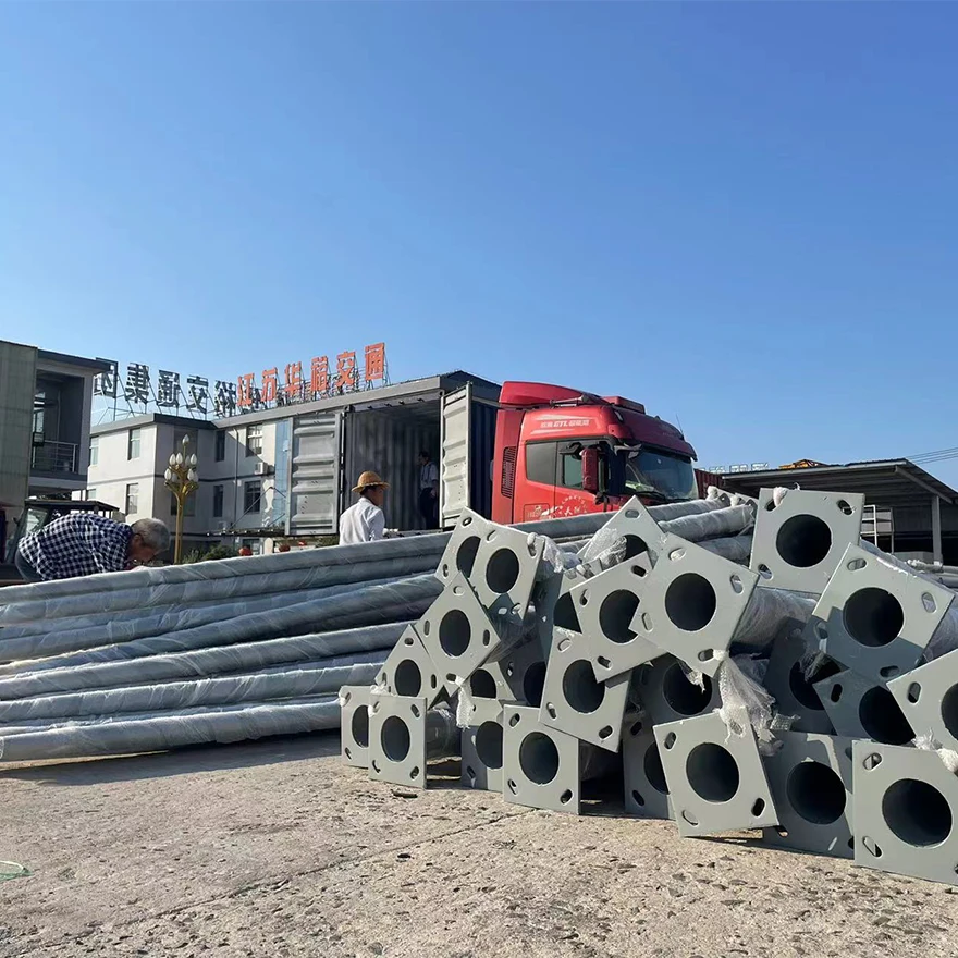 Best Selling Supply residential road highway traffic Steel Galvanized Monitor Pole