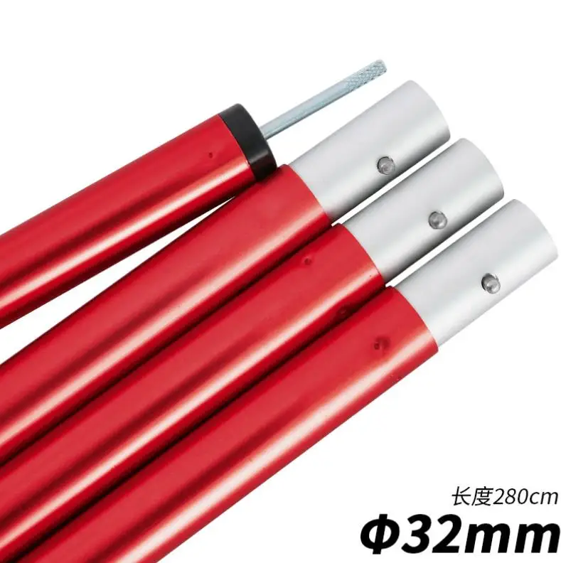 SPJY-50 Ultralight Tarp Pole 32mm Diameter Snap Buckle Connection Aluminum Alloy camping tarf tent poles