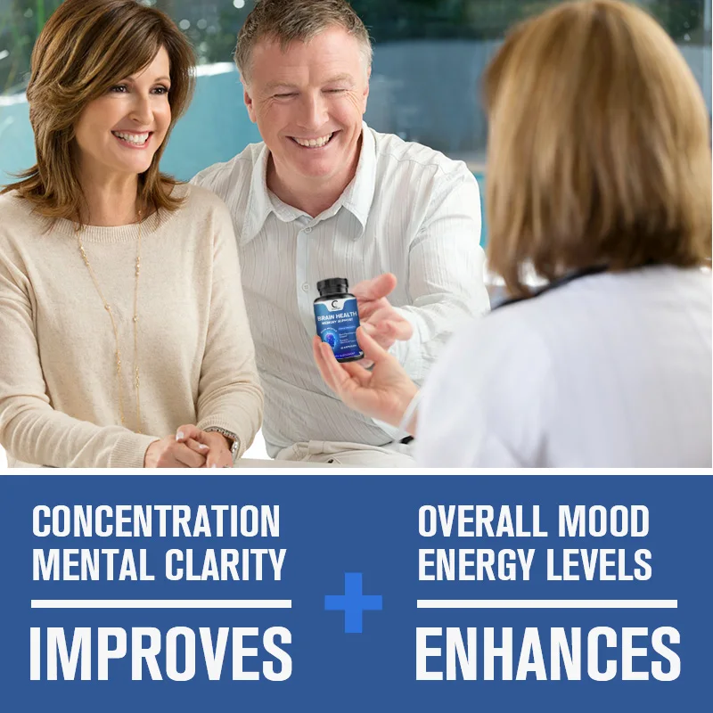 GreenPeople OEM 60 pcs Brain Health and Memory Support Capsule Brain Booster Dietary Supplement