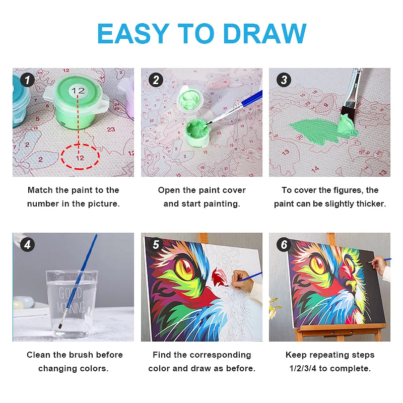 Oil Painting By Numbers DIY For Adult Digital Paint Picture Canvas Woman Portrait Manufacture 3D Wall Arts