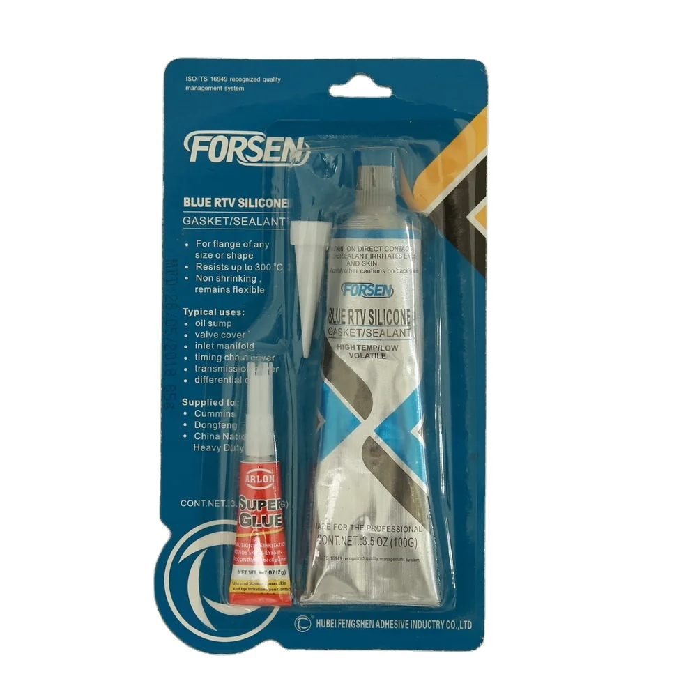 Smooth paste adhesive car repairing silicone sealant 85g card mega grey RTV gasket maker