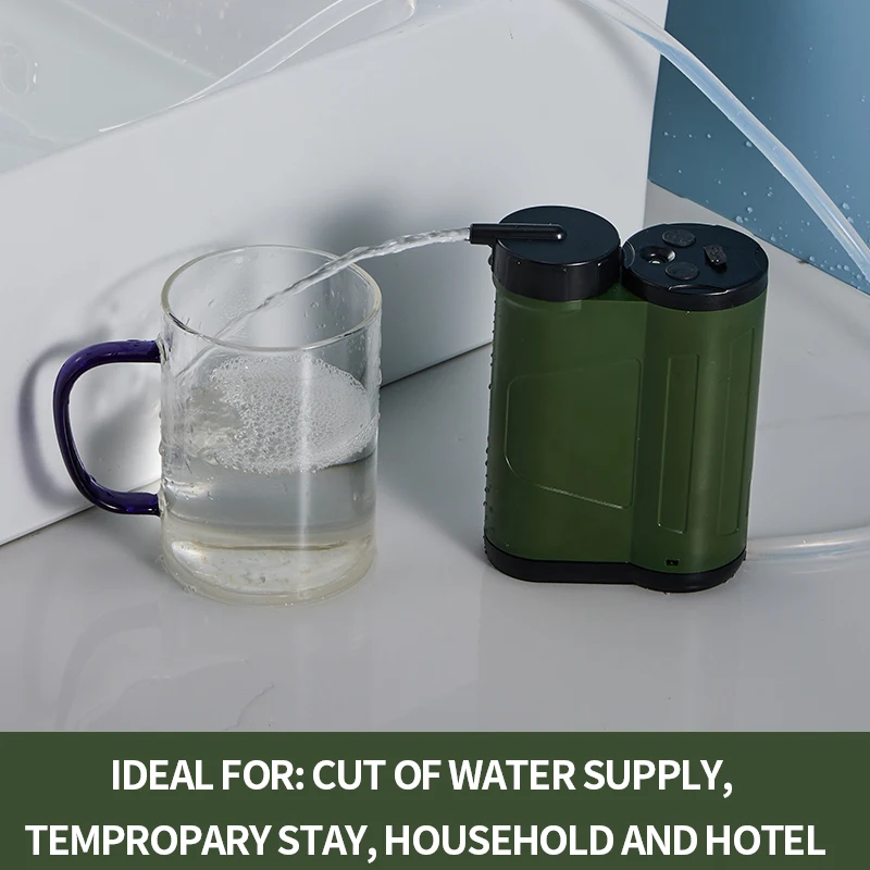 high capacity Electric Outdoor Water Purifier for Personal Hiking Camping Travelling Water Purification