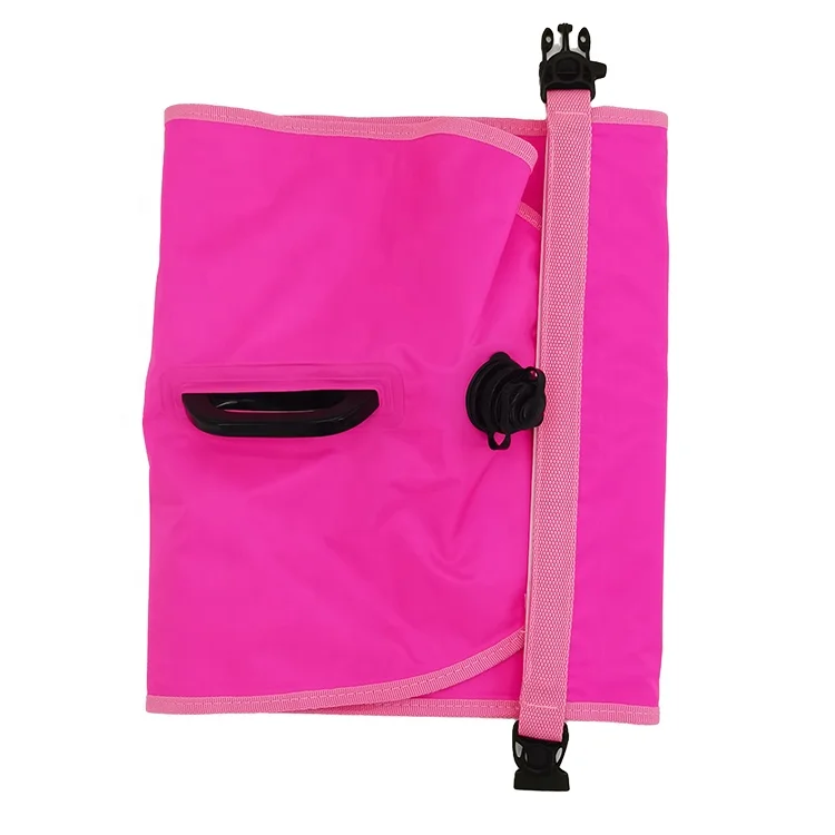 Wholesale Custom Logo waterproof floating Nylon TPU PVC 20L 28L 35L LED swim buoy Inflatable Safety Life air bag for swimming