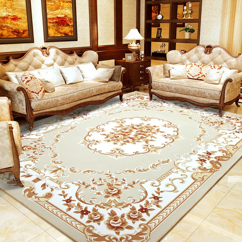 
Custom Printed Persian Carpet Bohemian Style Mandala Flower Pattern Floor Rug 