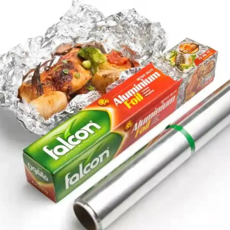 Heavy Duty kitchen food foil 200 SQ FT 16 micron paper aluminium foil