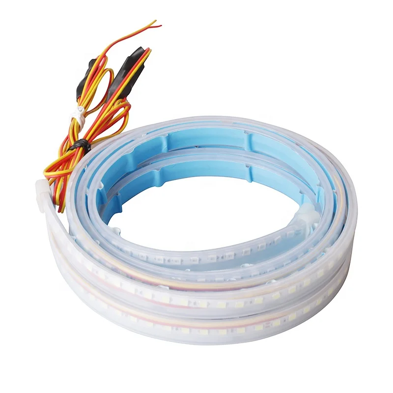 HAIZG car led flexible led strip light open car door warning flash signal led strip light car door warning led drl lights