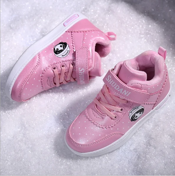 SUNTOP footwear sapatos Winter 2019 high quality cute children high top casual shoes wholesale cheap warm casual shoes