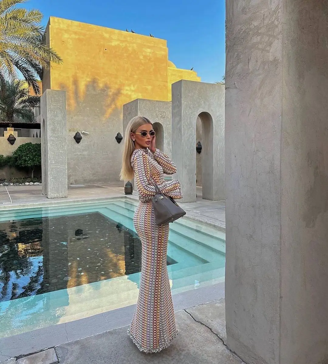 Wholesale sexy long dleeve dress casual elegan long Formal Elegant Sweaterbeach dresses women summer