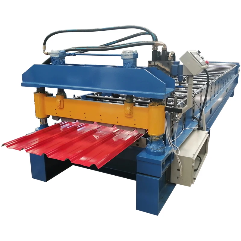 JCX Automatic IBR Iron Steel Corrugated Roof Sheeting Metal Tile Roll Forming Machine factory price