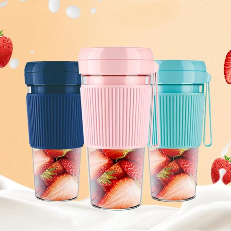 High speed 6 blade Rechargeable Electric Mini Fruit Blender Usb Portable Juicer Cup shake cup