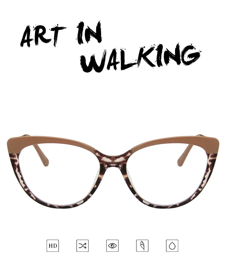 Hot Selling Metal Women Glasses Frame New Style Optical Eyeglasses Cat Eye Retro Anti Blue Light Female Eyewear Frame