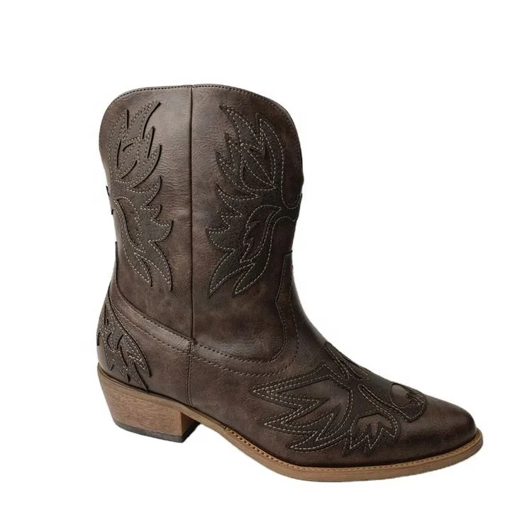 Good Quality Delicate Comfortable Genuine Leather Women Cowboy Knight Boots