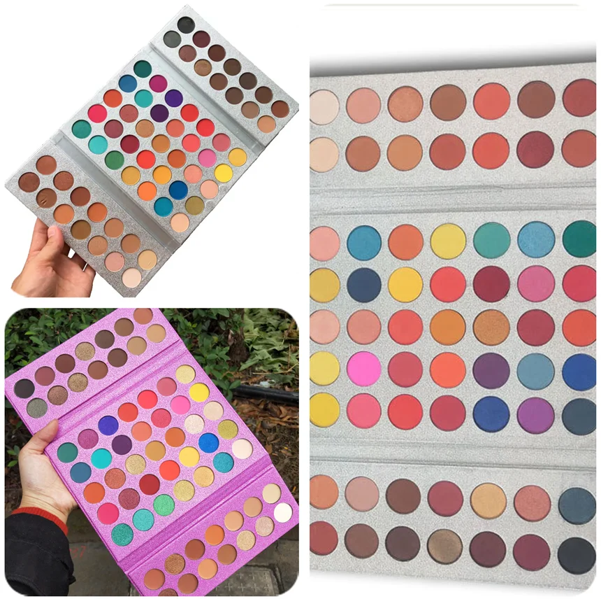 Factory Price Colorful Private Label Cosmetics Long Lasting Cardboard Eye Shadow Palette Makeup