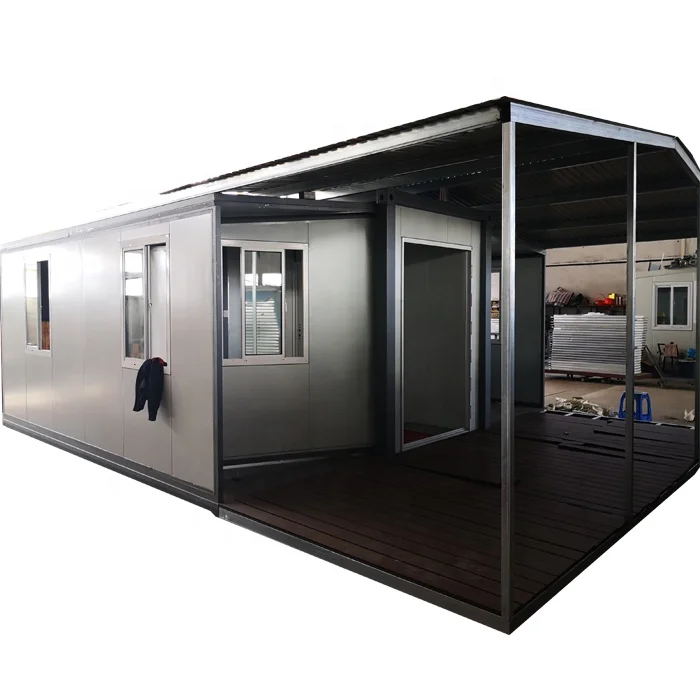 Full furnished modern easy assemble resort foldable container house jamaica prefabricated light steel bolt 2 room prefab house