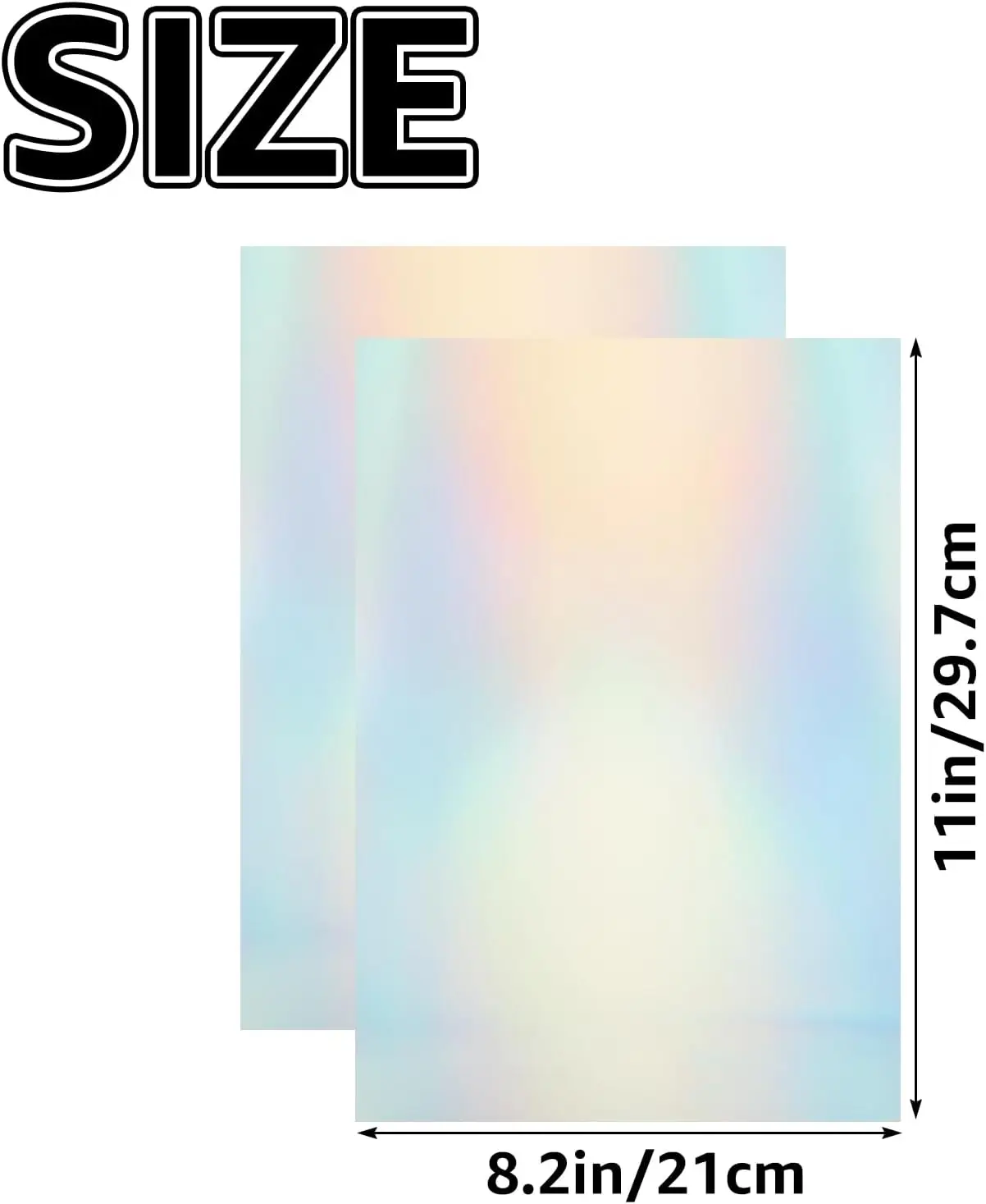 Holographic ID Visa Sheets Film State fl Hologram Overlay for PVC Cards Making.