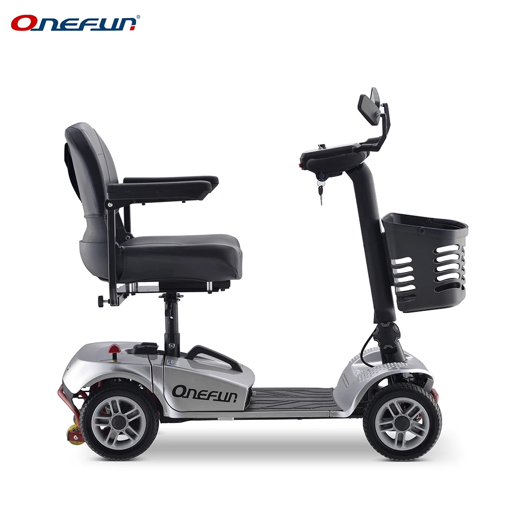 
small 24V 300W long battery life folding 3 tyre scooter adult electric scooter 4 wheel 