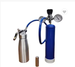 High Pressure 580g Stainless Steel Gas Cylinder High Purity Steel Cylinders Refillable Valve Gases Bottle Cylinder