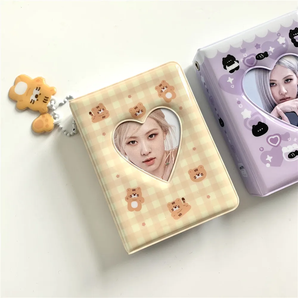 Ins Cute Tiger  Cat Bear  3-inch Polaroid Mini Album Star Chasing Album  Small Card Collection