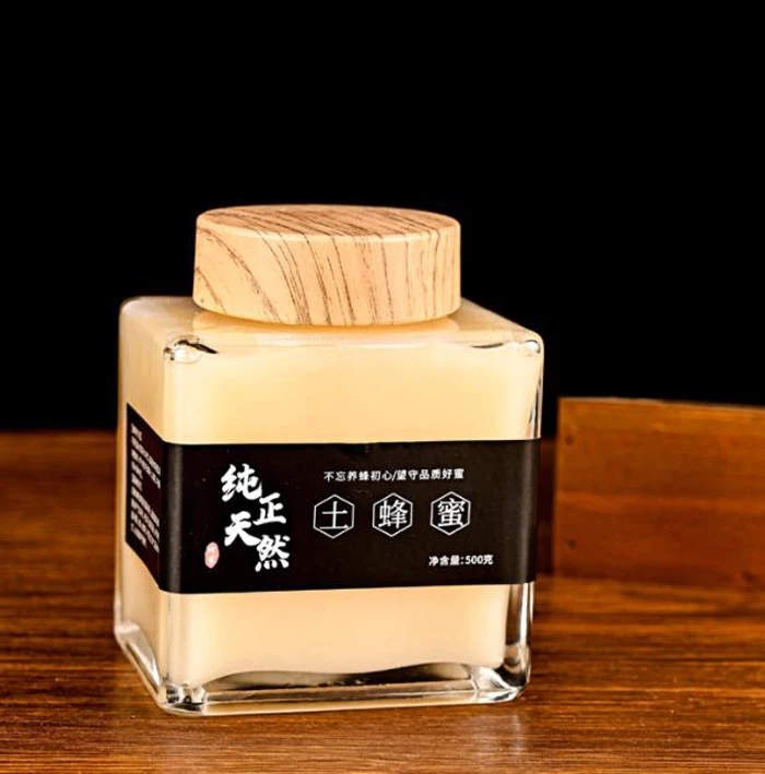 Small Glass Storage Bottle  Honey Jar