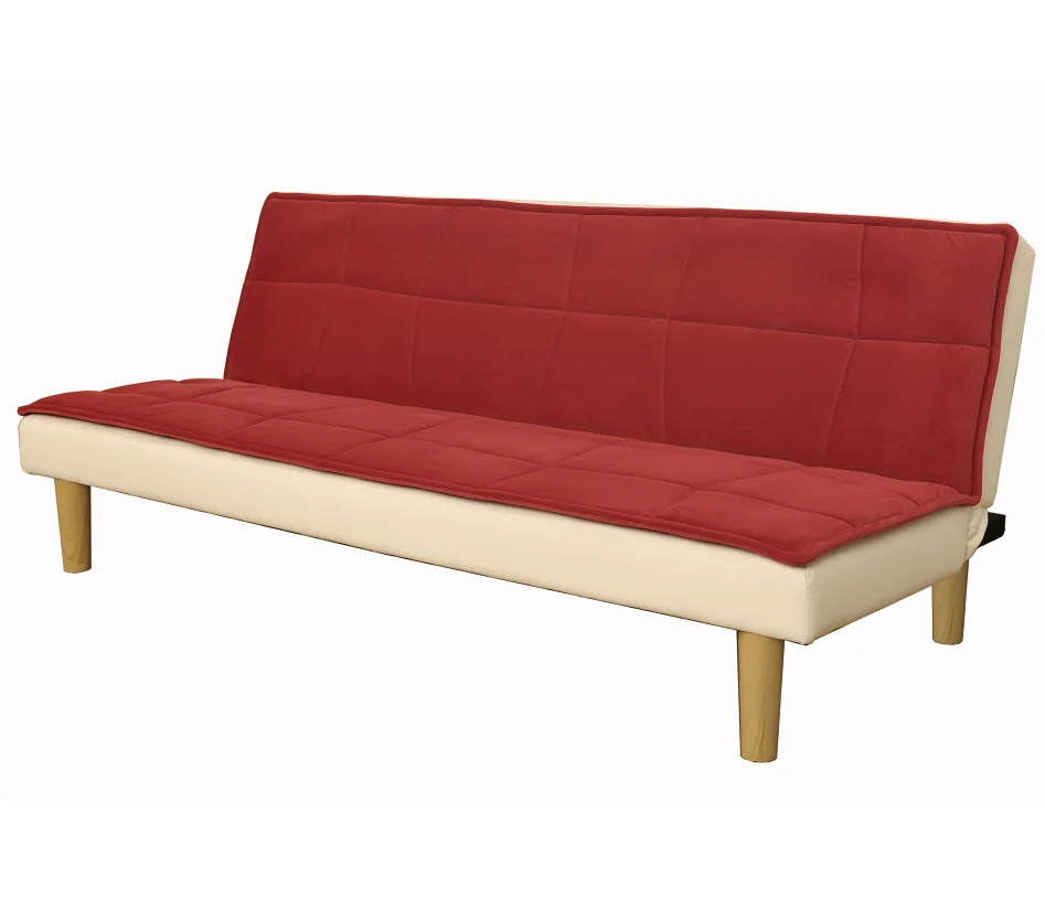 Nisco Living room furniture Best Choice Products PU Leather Convertible Futon Sofa Bed with memory foam