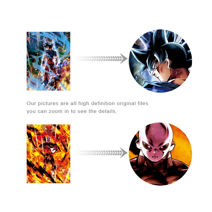 New Arrival Dragon ball 3d lenticulars poster anime for Promotion Gift