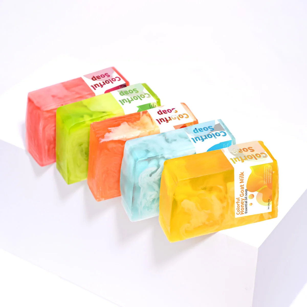 Handmade Solid Soap 100g Glycerine and Herbal Ingredients Whitening and Cleaning Features for Adults Use on Body