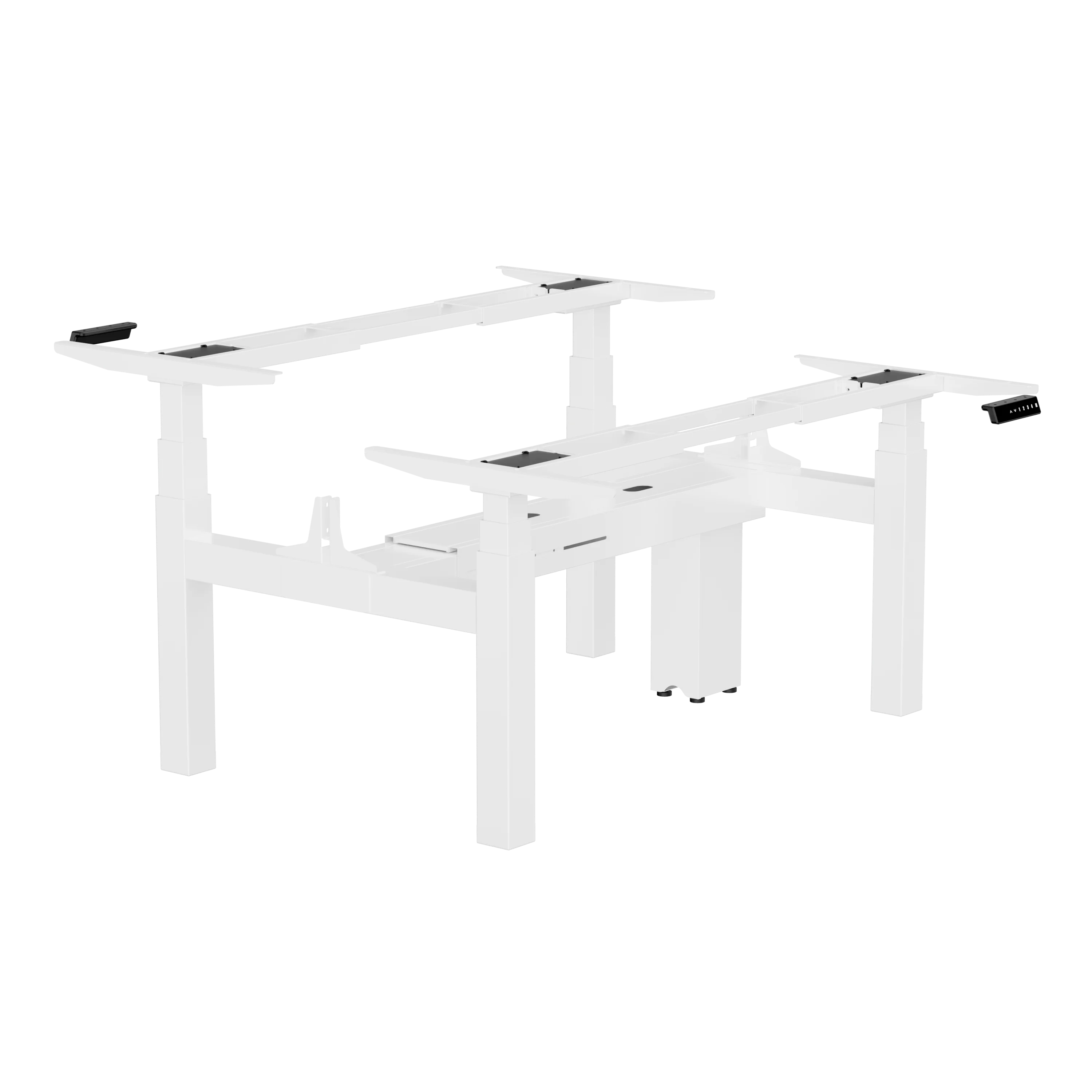 Support customized ergonomic electric height stand office computer face to face workstation  height adjustable desk